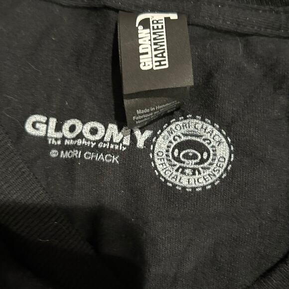 GLOOMY The Naughty Grizzly New Long Sleeve Black Graphic Tee Size XL - Picture 5 of 7